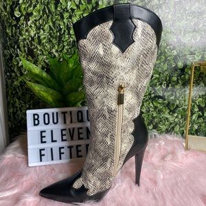 Snake skin boots - never worn